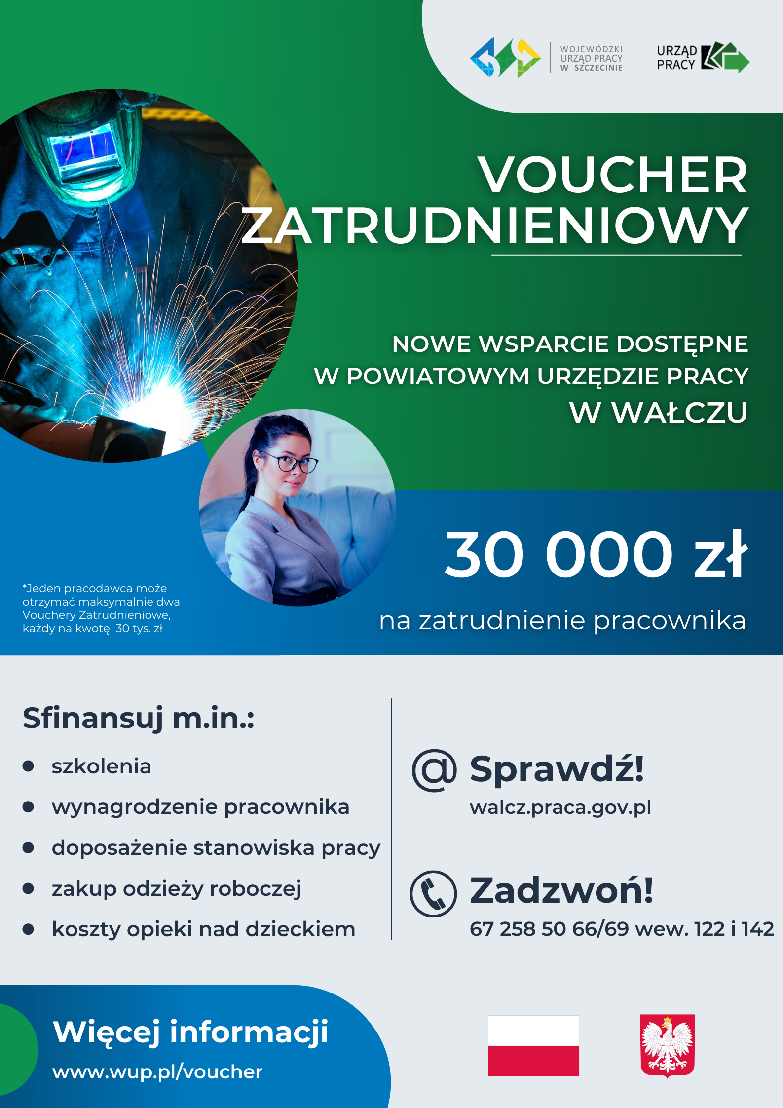 Voucher Zatrudnieniowy - Plakat Wałcz 1