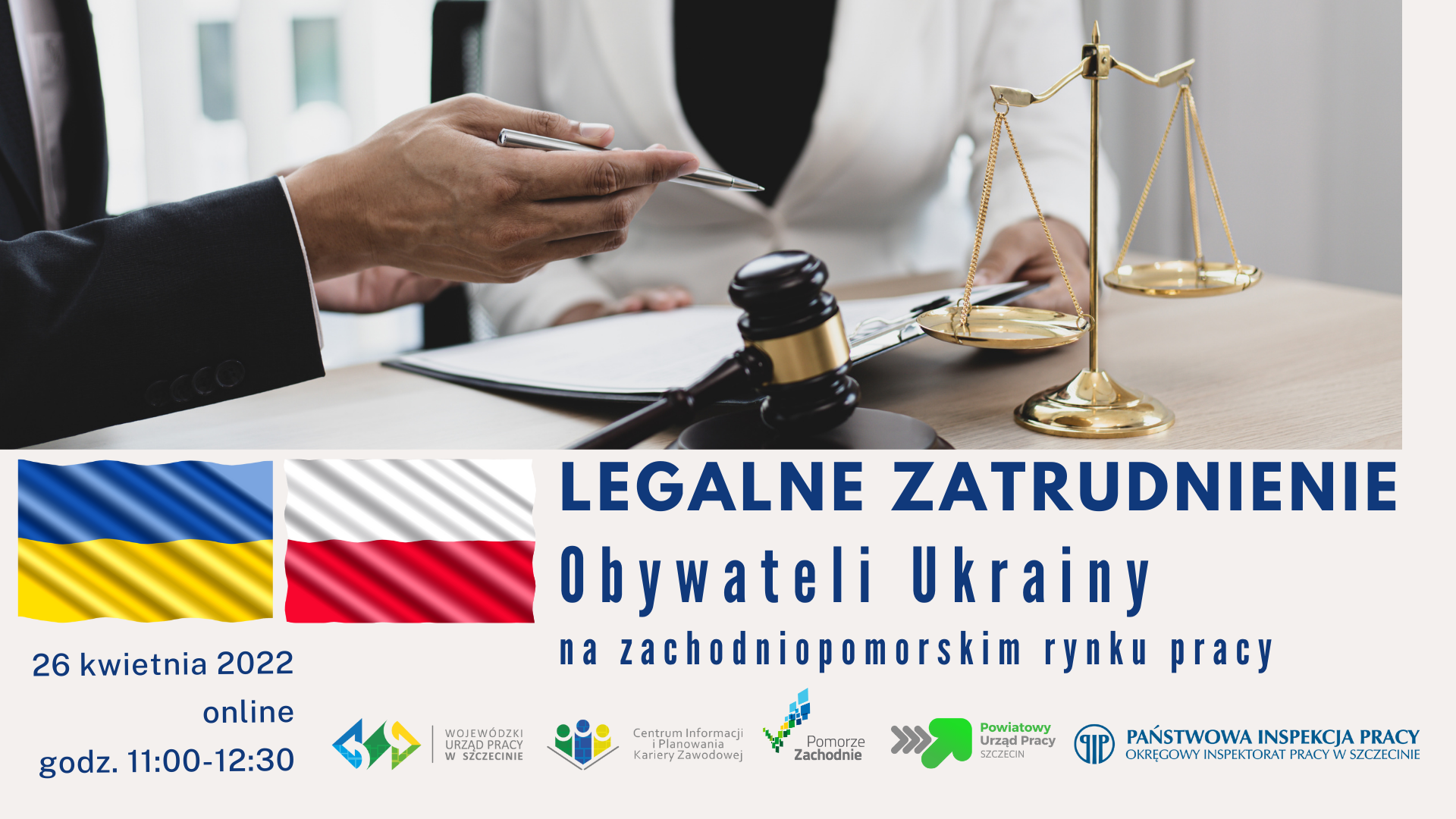 plakat legalne zatrudnienie obywateli Ukrainy