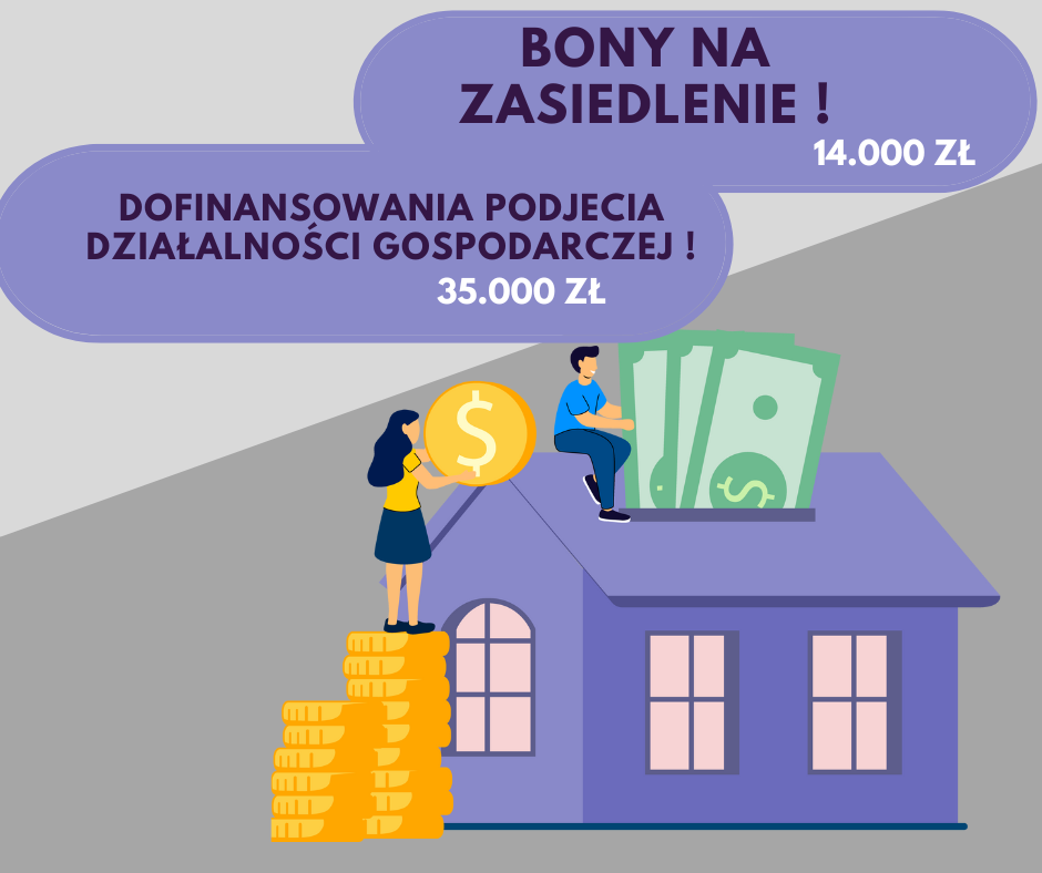 Zdjęcie artykułu BONY NA ZASIEDLENIE i DOFINANSOWANIA PODJĘCIA DZIAŁALNOŚCI GOSPODARCZEJ !